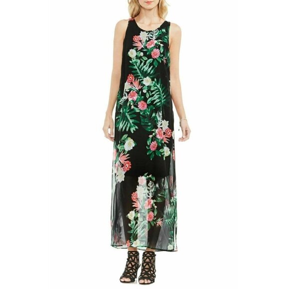 Vince Camuto Dresses & Skirts - Women's Vince Camuto Havana Tropical Maxi Dress Size XS Black